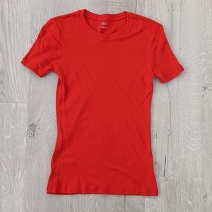 NWOT 1901 bright orange short sleeve t-shirt